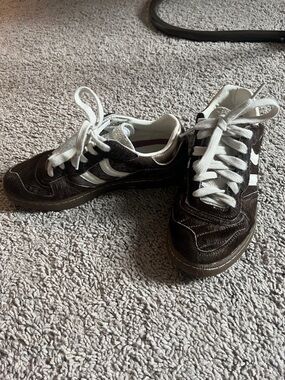 Coolway Brown and White Women's Low-Top Sneakers